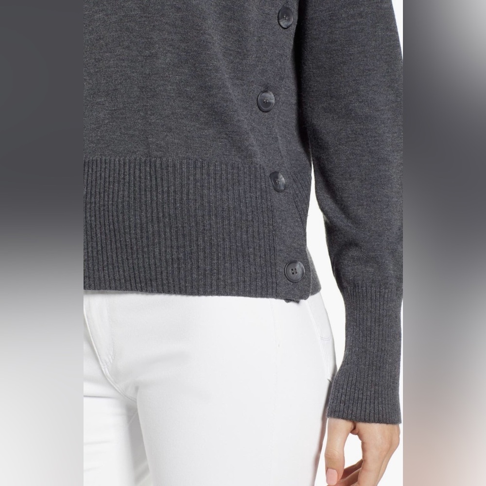 Chelsea28 Detailed Button Pullover, gray, S - Picture 3 of 11